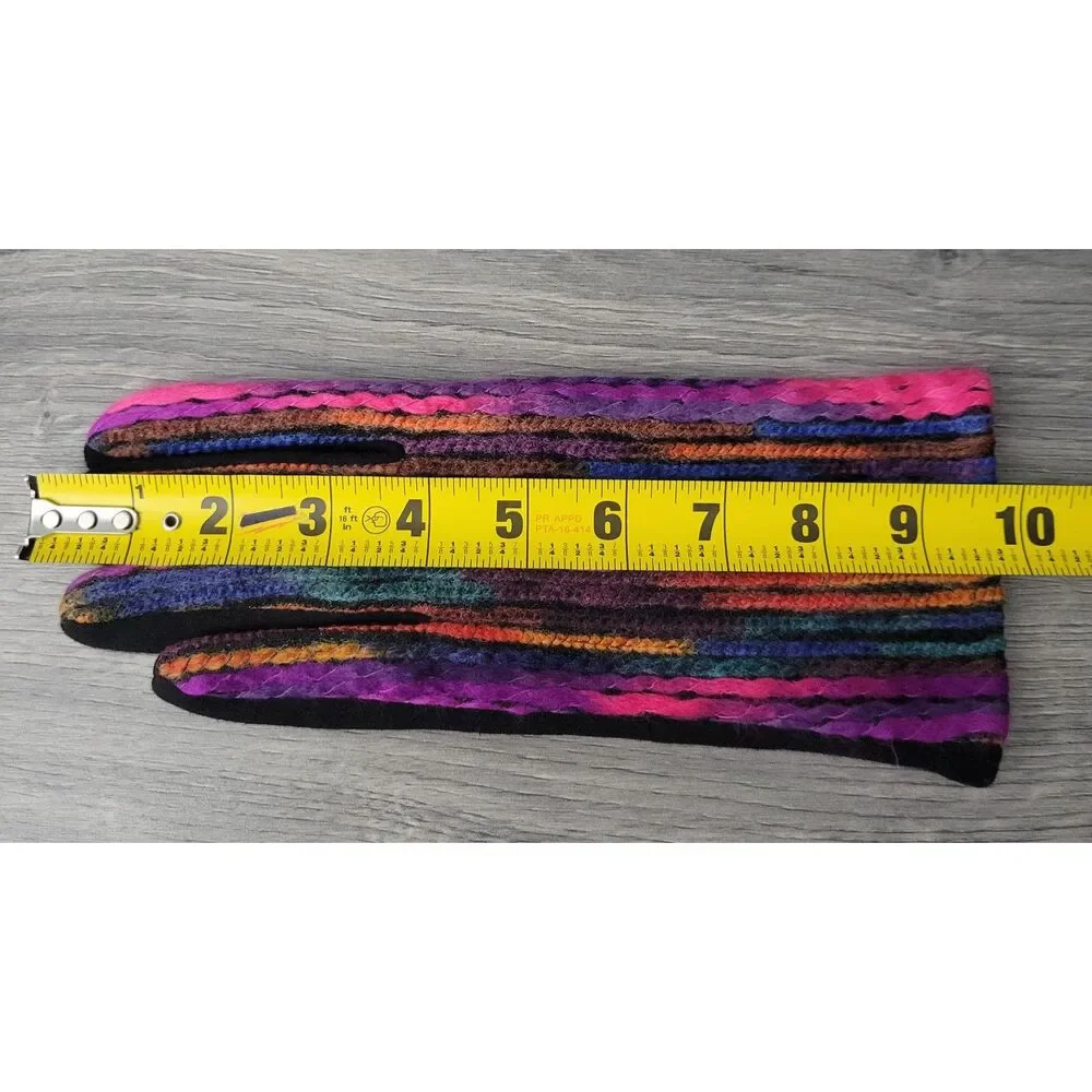 Arianna by Howard's Womens Color Streak Texting Gloves OS Multicolored